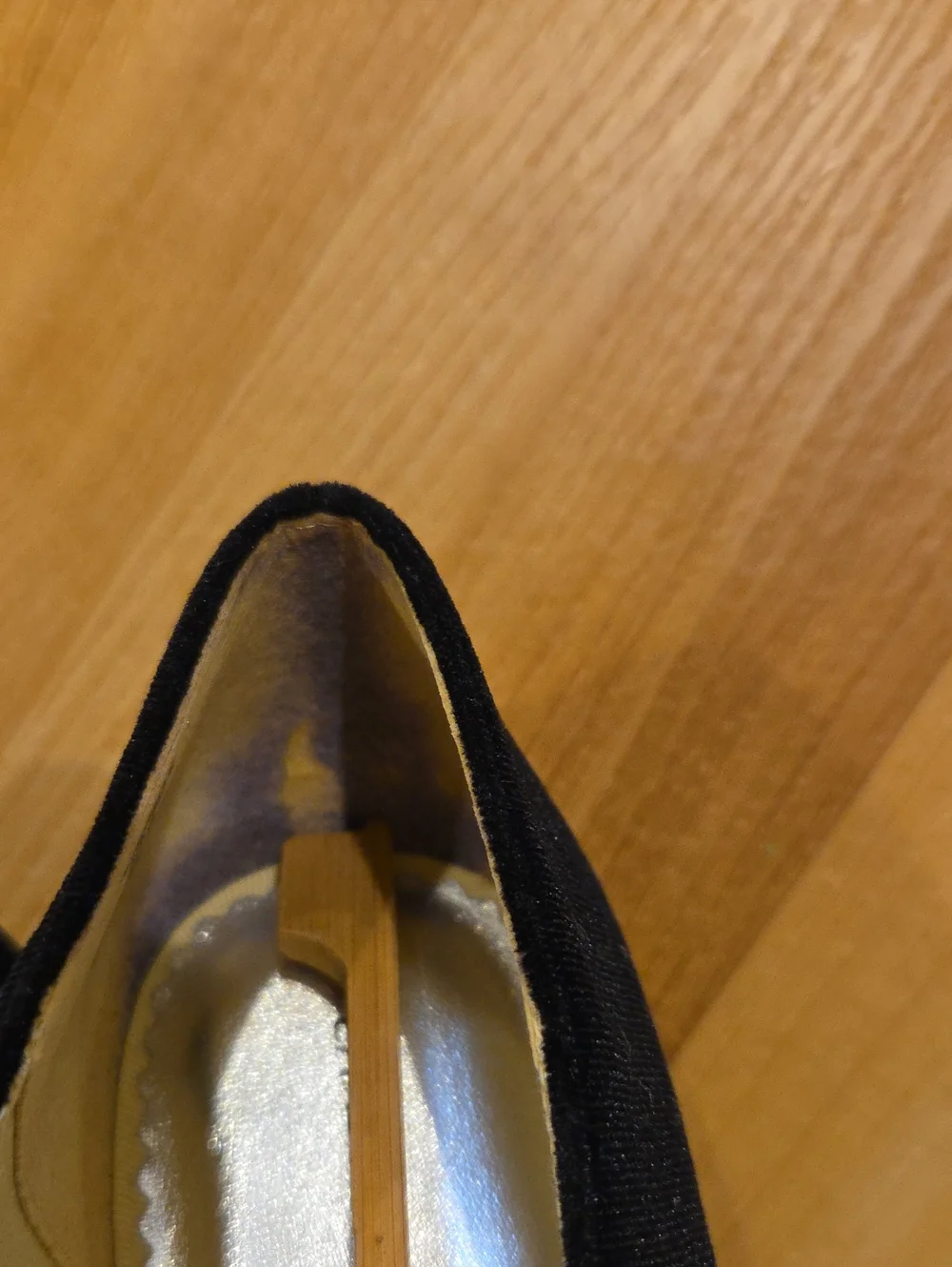 Black Fox Embroidered Slip-On Flats